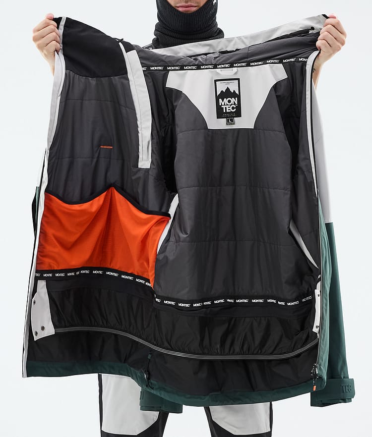 Montec Doom Lumilautailutakki Miehet Light Grey/Black/Dark Atlantic, Kuva 11 / 11