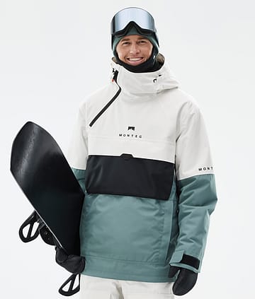 Montec Dune Lumilautailutakki Old White/Black/Atlantic