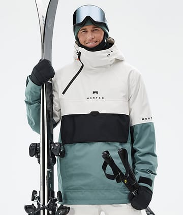 Montec Dune Laskettelutakki Miehet Old White/Black/Atlantic