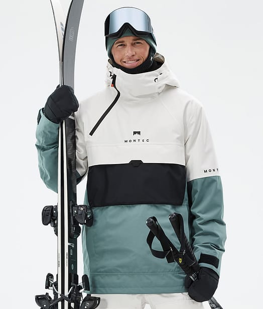 Montec Dune Laskettelutakki Miehet Old White/Black/Atlantic