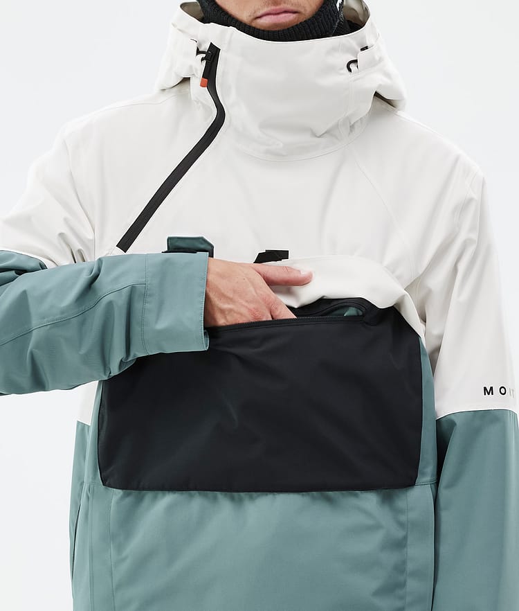 Montec Dune Lumilautailutakki Miehet Old White/Black/Atlantic, Kuva 9 / 9