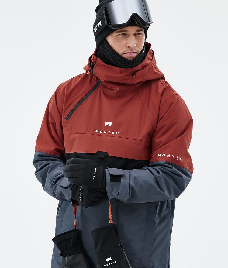 Montec Dune Laskettelutakki Miehet Rust/Black/Metal Blue, Kuva 2 / 9