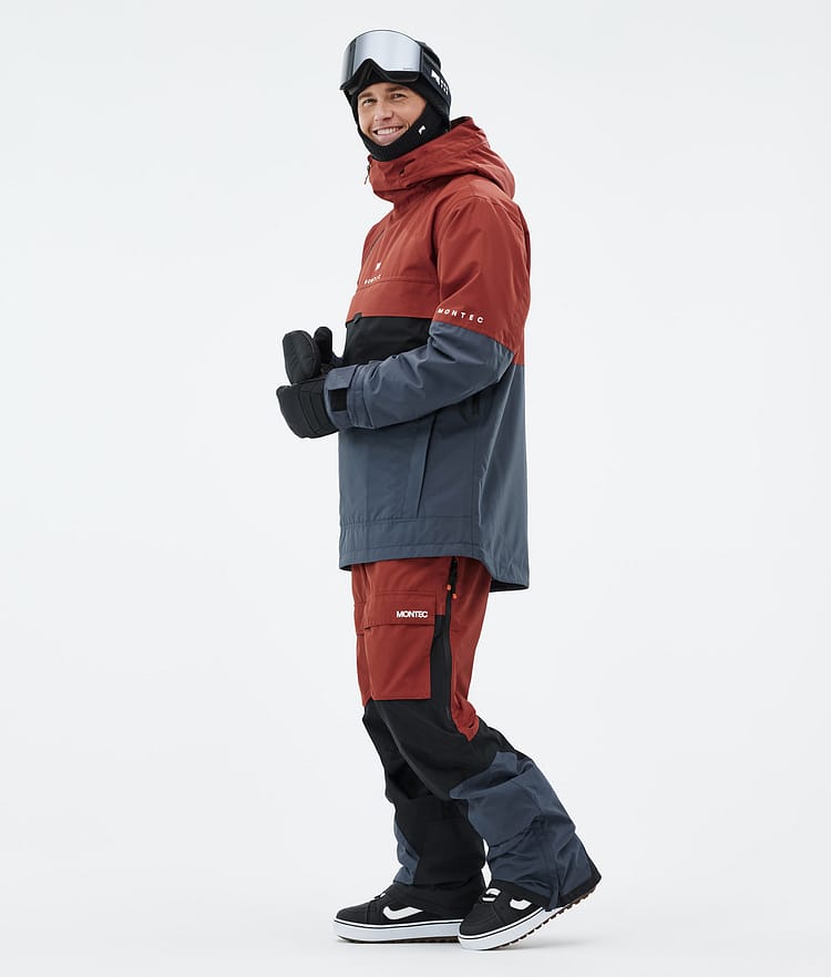 Montec Dune Lumilautailutakki Miehet Rust/Black/Metal Blue, Kuva 4 / 9