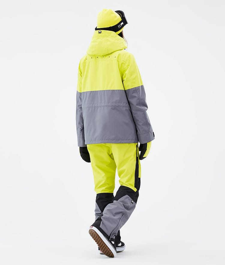 Montec Doom W Lumilautailutakki Naiset Bright Yellow/Black/Light Pearl, Kuva 5 / 11