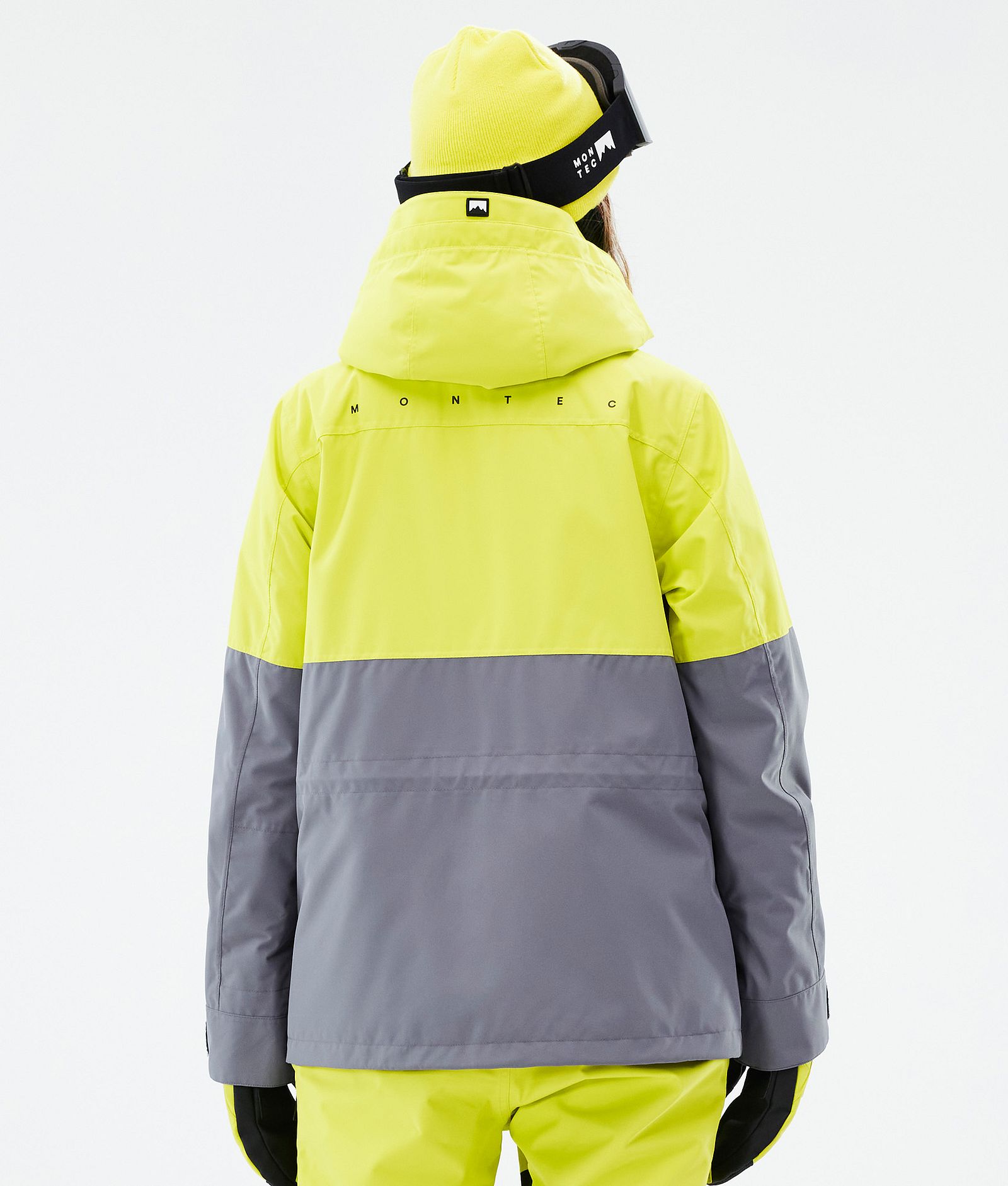 Montec Doom W Lumilautailutakki Naiset Bright Yellow/Black/Light Pearl, Kuva 7 / 11