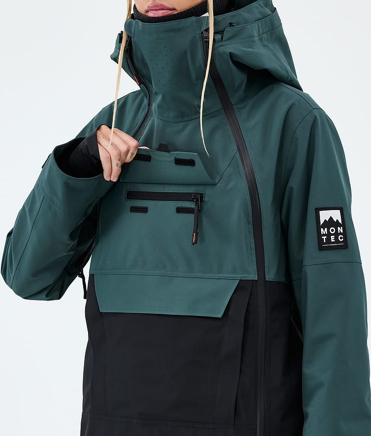 Montec Doom W Lumilautailutakki Naiset Dark Atlantic/Black, Kuva 9 / 10
