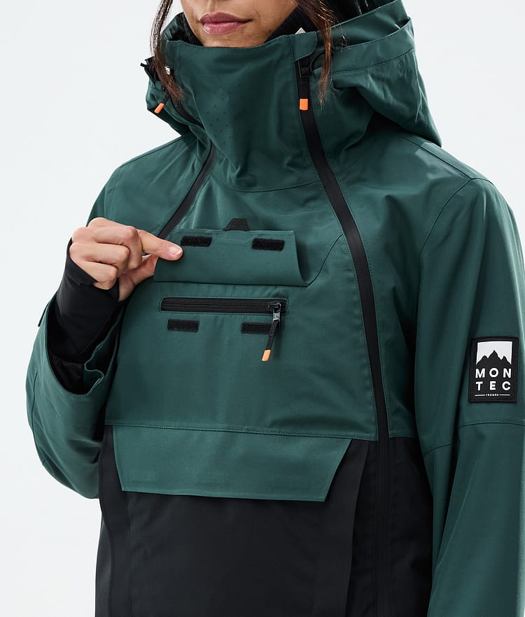 Montec Doom W Lumilautailutakki Naiset Dark Atlantic/Black, Kuva 10 / 11