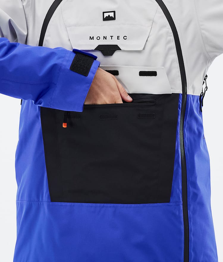 Montec Doom W Lumilautailutakki Naiset Light Grey/Black/Cobalt Blue, Kuva 9 / 11