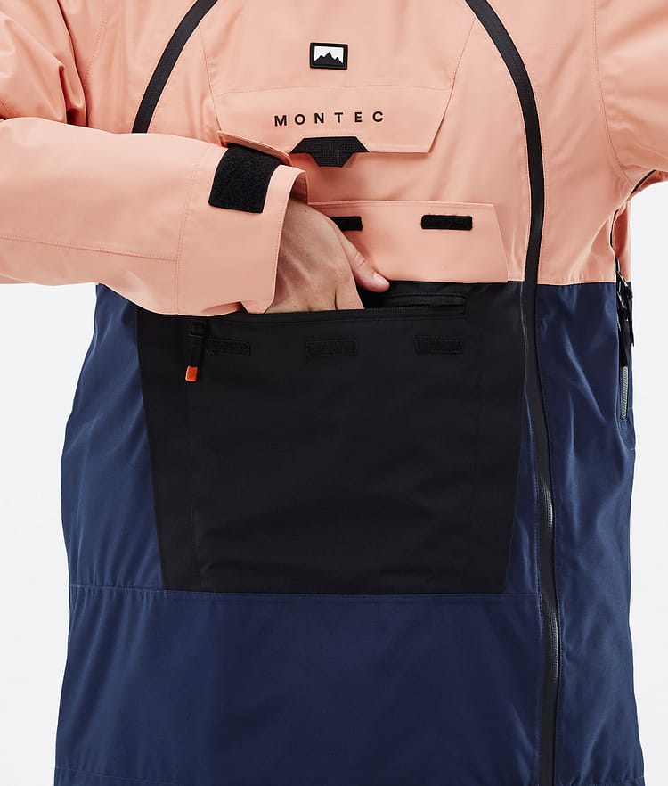 Montec Doom W Lumilautailutakki Naiset Faded Peach/Black/Dark Blue, Kuva 9 / 11