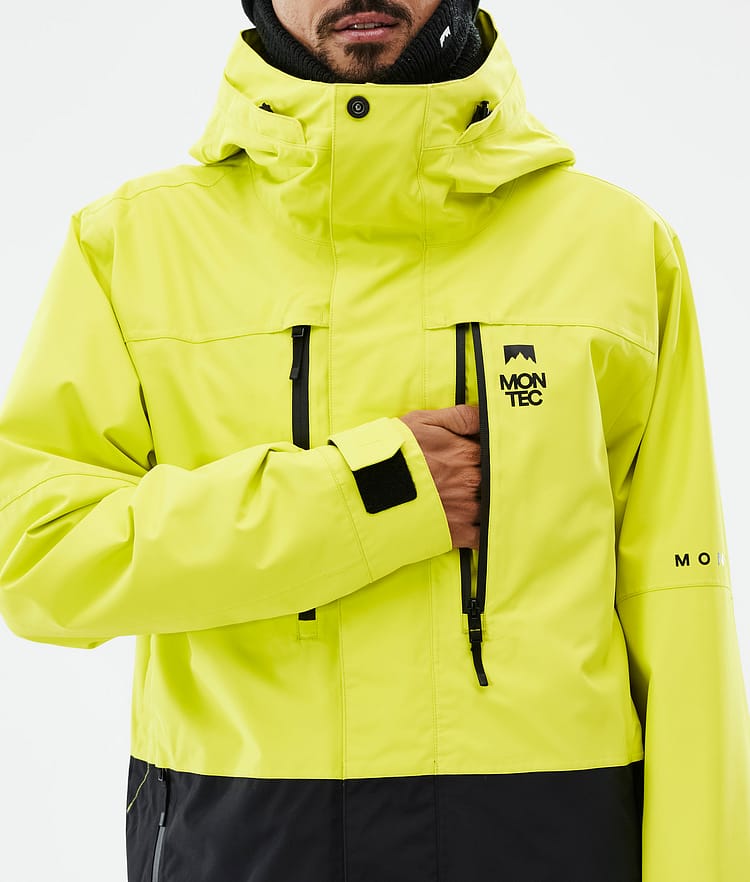 Montec Fawk Laskettelutakki Miehet Bright Yellow/Black, Kuva 9 / 10