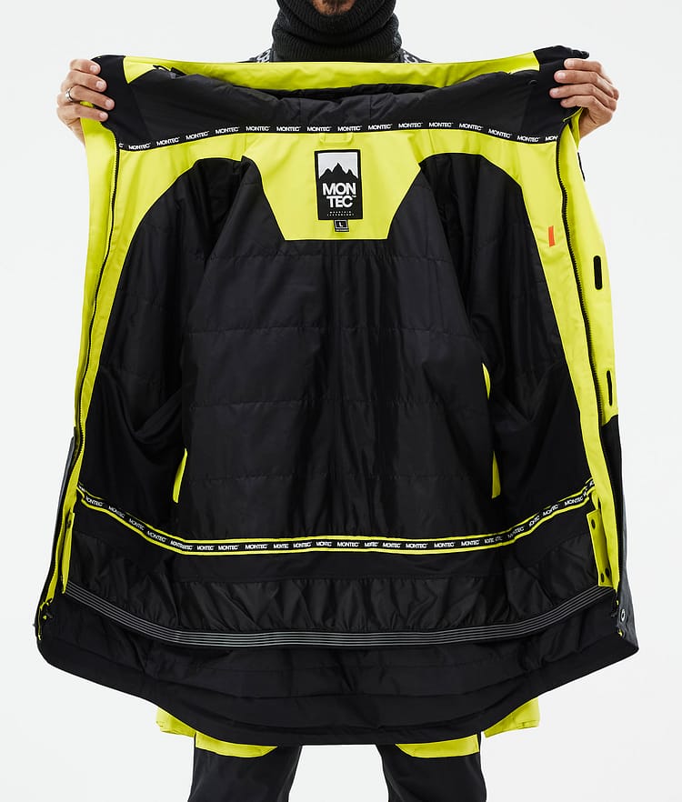 Montec Fawk Laskettelutakki Miehet Bright Yellow/Black, Kuva 10 / 10