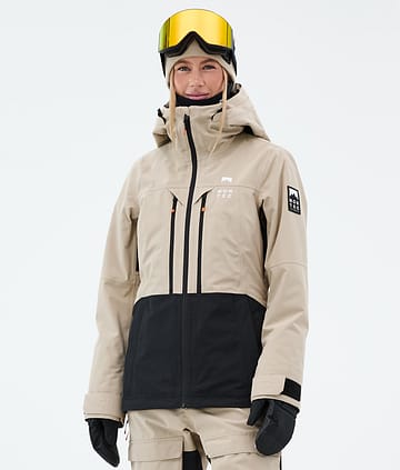 Montec Moss W Lumilautailutakki Naiset Sand/Black