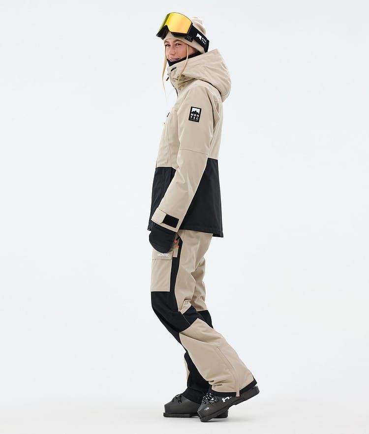 Montec Moss W Laskettelutakki Naiset Sand/Black, Kuva 4 / 10