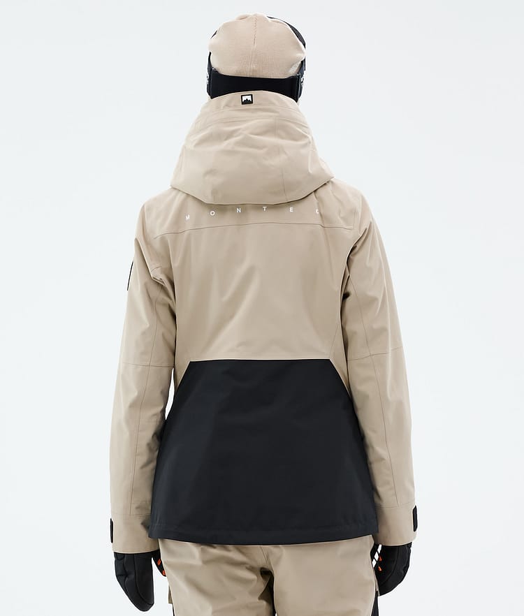 Montec Moss W Laskettelutakki Naiset Sand/Black, Kuva 7 / 10