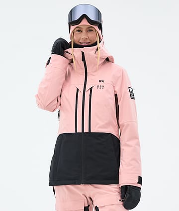 Montec Moss W Lumilautailutakki Naiset Soft Pink/Black