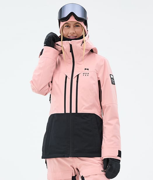 Montec Moss W Lumilautailutakki Naiset Soft Pink/Black