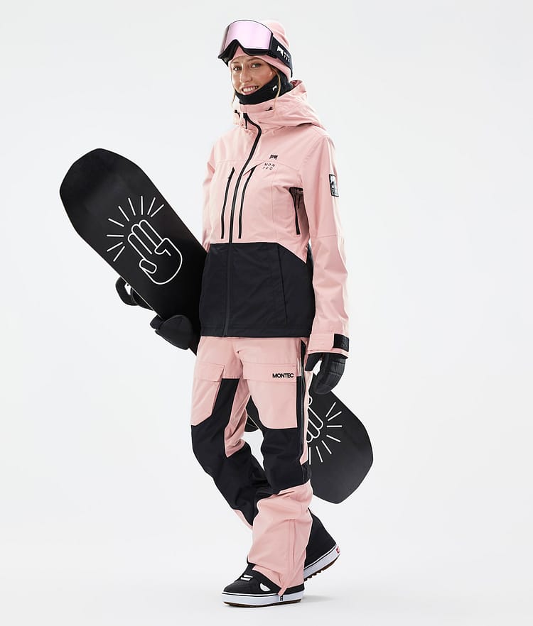 Montec Moss W Lumilautailutakki Naiset Soft Pink/Black, Kuva 3 / 10