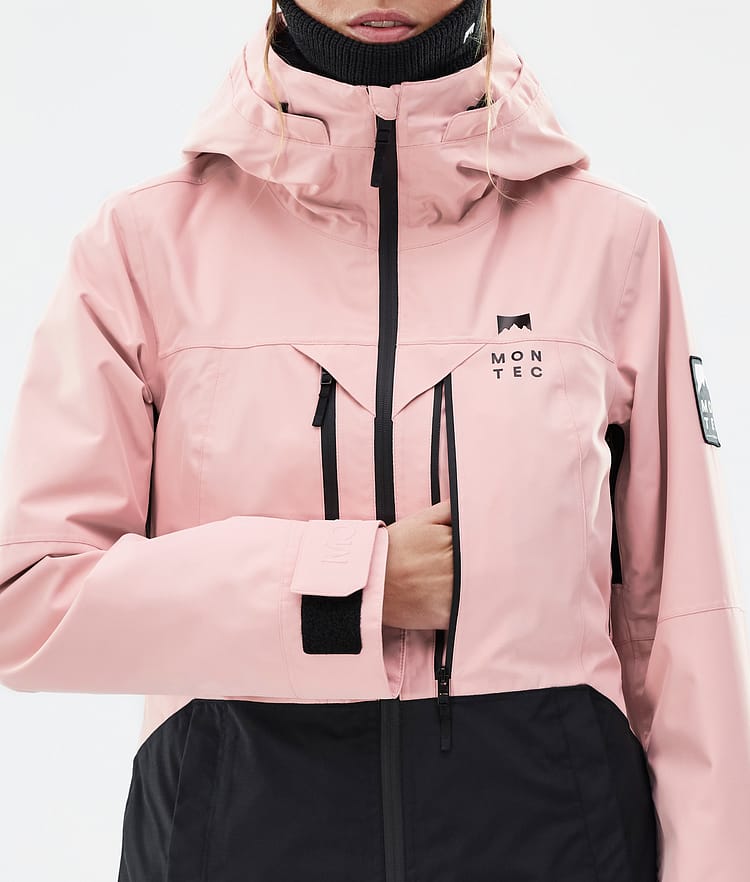 Montec Moss W Lumilautailutakki Naiset Soft Pink/Black, Kuva 9 / 10