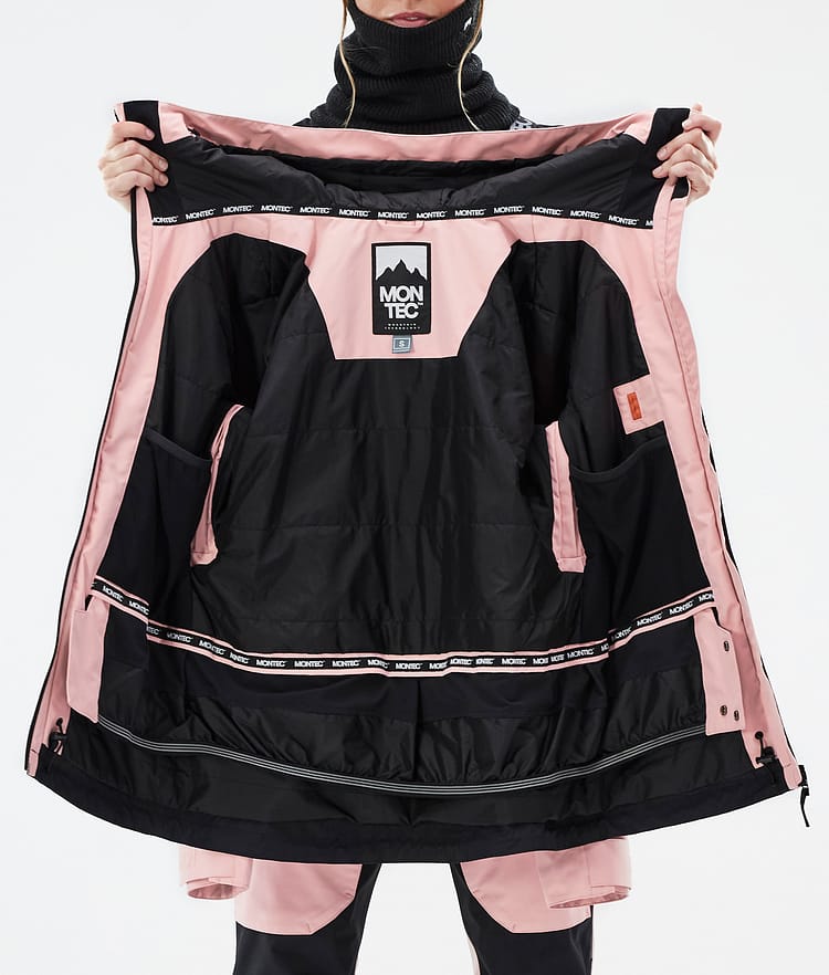 Montec Moss W Lumilautailutakki Naiset Soft Pink/Black, Kuva 10 / 10