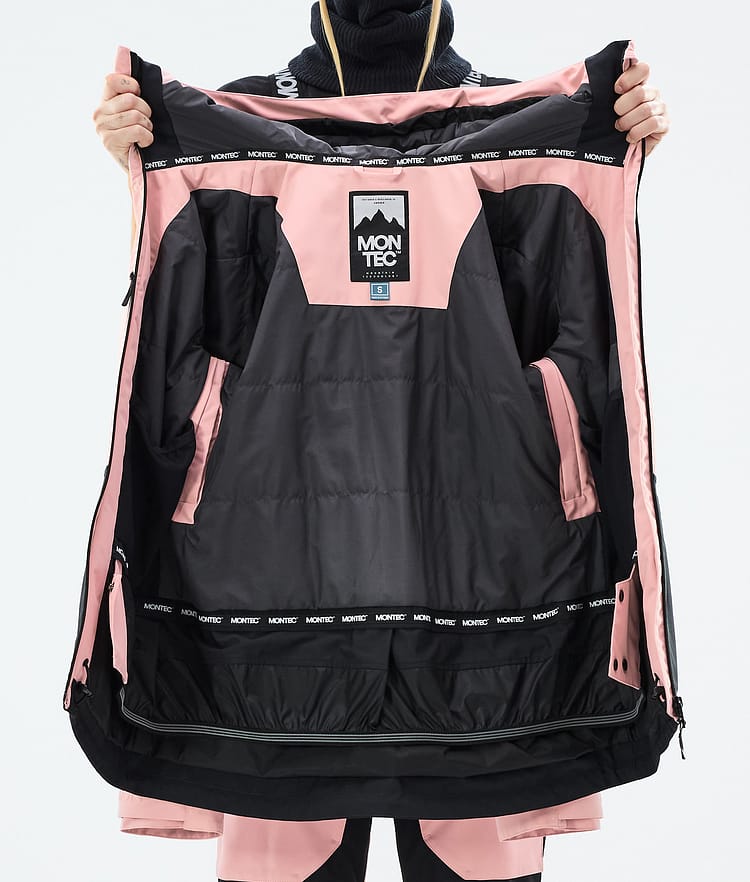 Montec Moss W Laskettelutakki Naiset Soft Pink/Black, Kuva 10 / 10
