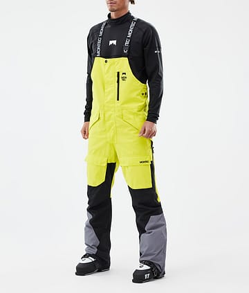 Montec Fawk Lasketteluhousut Miehet Bright Yellow/Black/Light Pearl