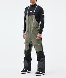 Montec Fawk Lumilautailuhousut Miehet Greenish/Black/Phantom