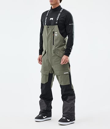 Montec Fawk Lumilautailuhousut Miehet Greenish/Black/Phantom