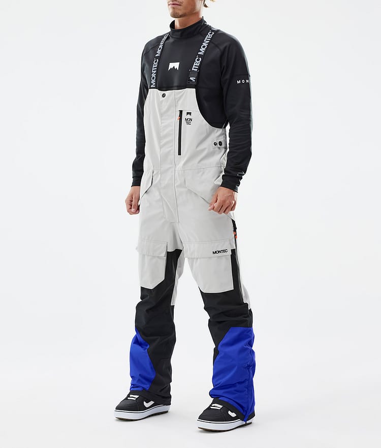 Montec Fawk Lumilautailuhousut Miehet Light Grey/Black/Cobalt Blue, Kuva 1 / 7