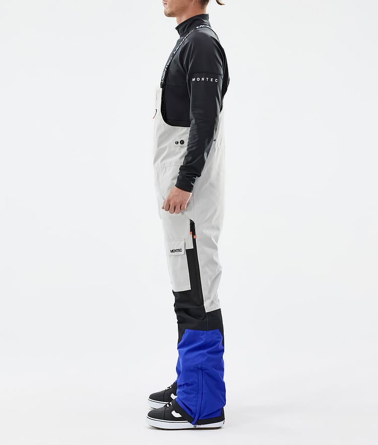 Montec Fawk Lumilautailuhousut Miehet Light Grey/Black/Cobalt Blue, Kuva 3 / 7