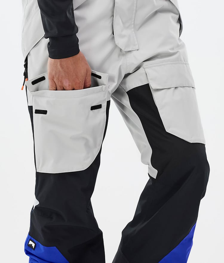 Montec Fawk Lumilautailuhousut Miehet Light Grey/Black/Cobalt Blue, Kuva 7 / 7