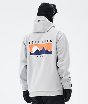 Dope Yeti Lumilautailutakki Silhouette Light Grey
