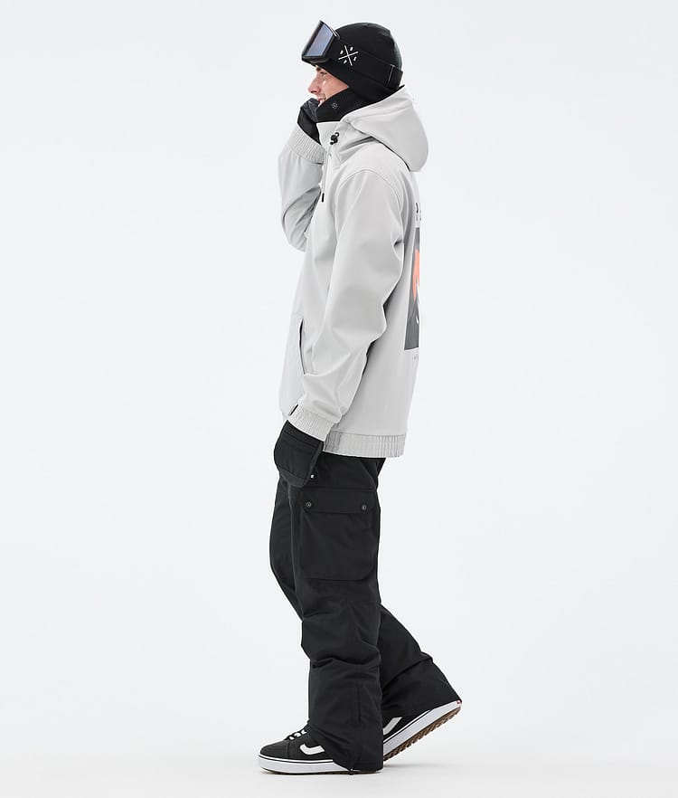 Dope Yeti Lumilautailutakki Miehet Aphex Light Grey, Kuva 5 / 8