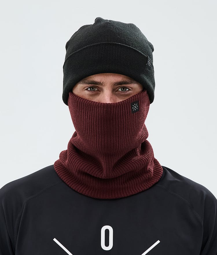 Dope 2X-Up Knitted Tuubihuivi Burgundy, Kuva 2 / 3