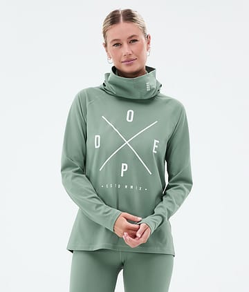 Dope Snuggle W Kerrastopaita Naiset 2X-Up Faded Green