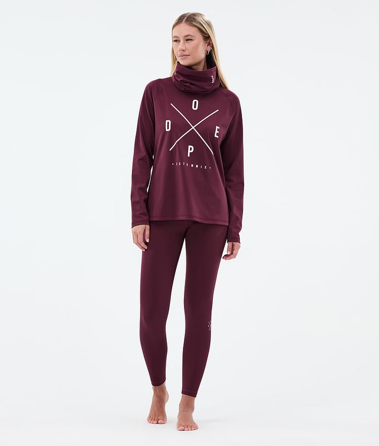 Dope Snuggle W Kerrastohousut Naiset 2X-Up Burgundy, Kuva 3 / 7