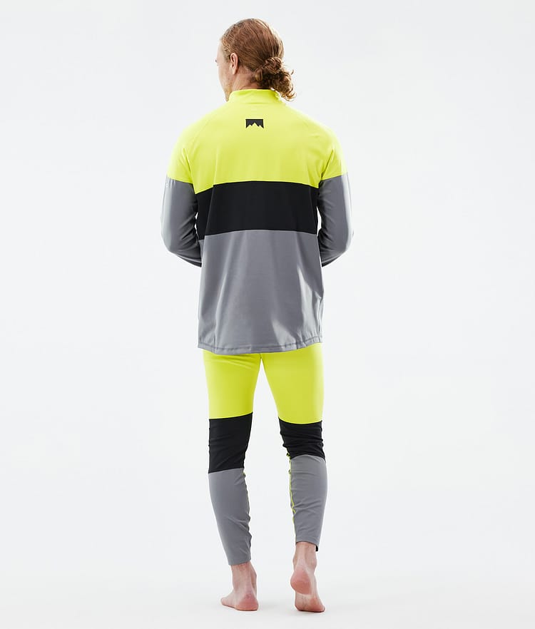 Montec Alpha Kerrastohousut Miehet Bright Yellow/Black/Light Pearl, Kuva 4 / 7