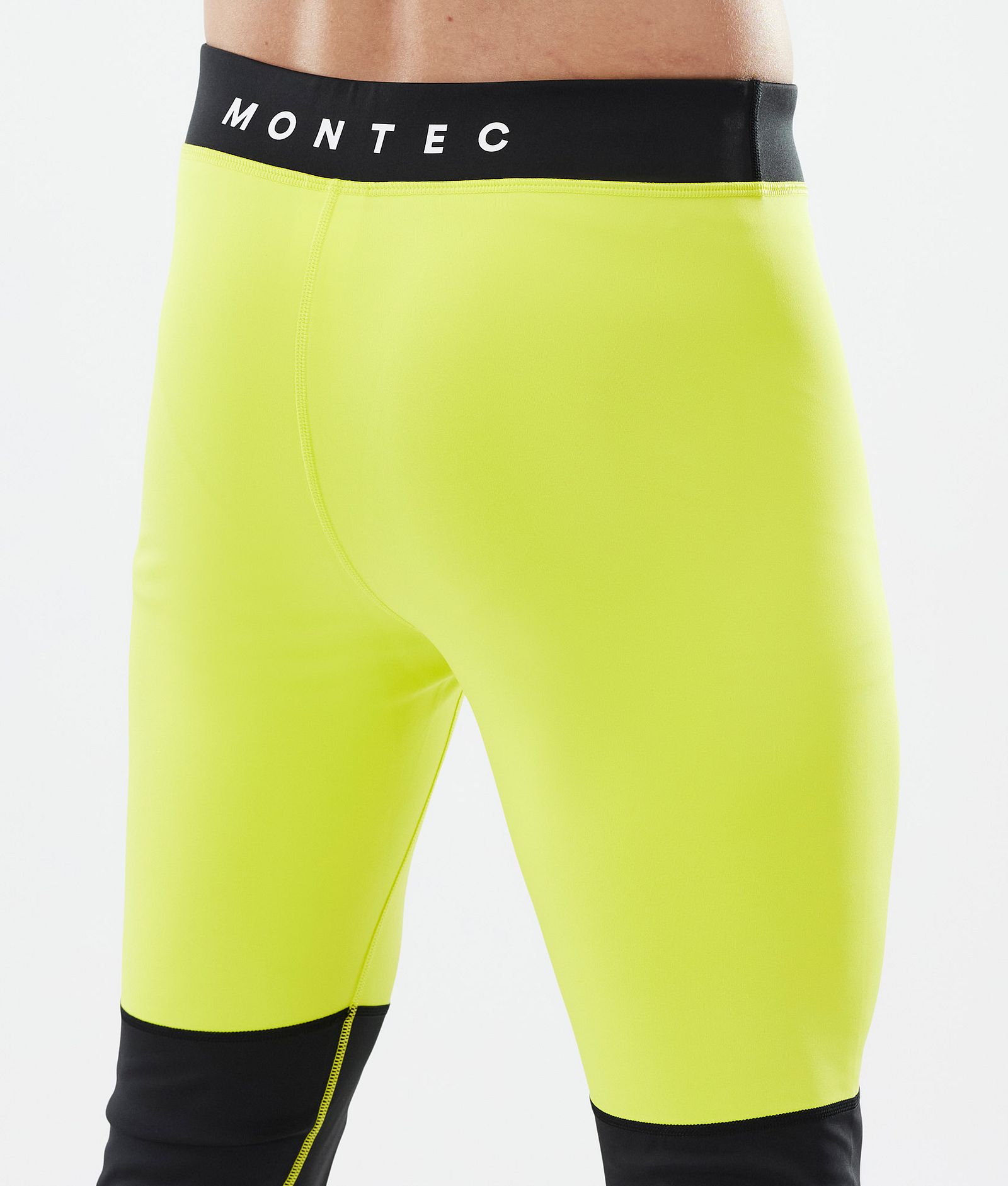 Montec Alpha Kerrastohousut Miehet Bright Yellow/Black/Light Pearl