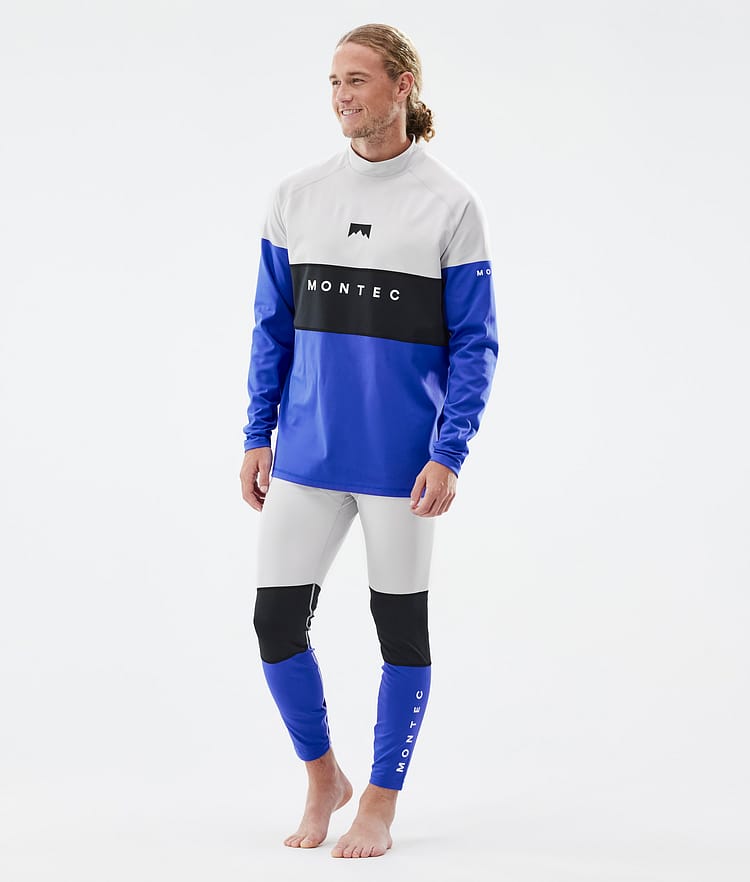 Montec Alpha Kerrastohousut Miehet Light Grey/Black/Cobalt Blue, Image 3 of 7
