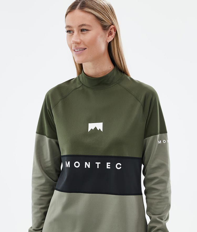 Montec Alpha W Kerrastopaita Naiset Olive Green/Black/Greenish, Kuva 2 / 5