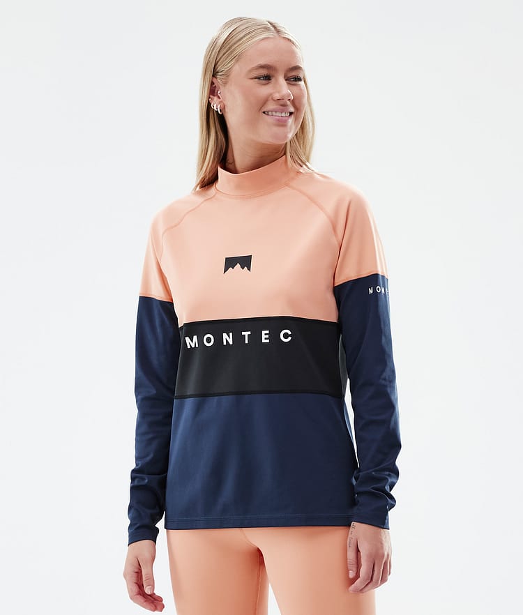 Montec Alpha W Kerrastopaita Naiset Faded Peach/Black/Dark Blue