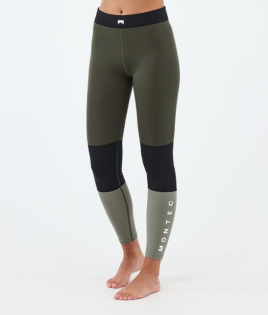 Montec Alpha W Kerrastohousut Naiset Olive Green/Black/Greenish