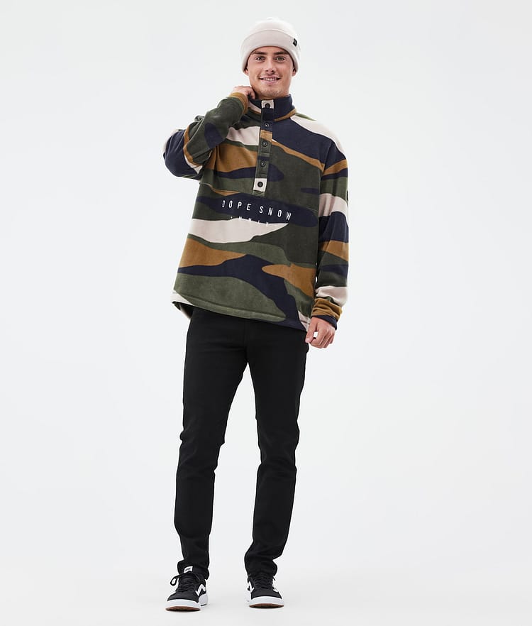 Dope Comfy Fleecepaita Miehet Shards Gold Green, Kuva 3 / 6