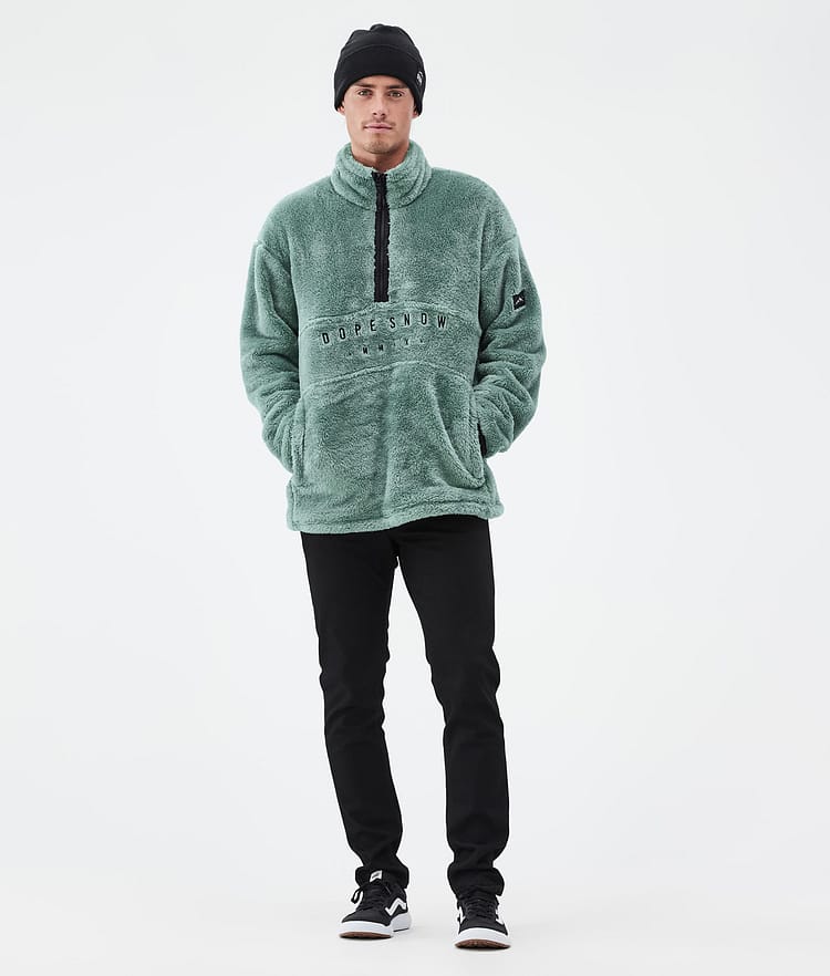 Dope Pile Fleecepaita Miehet Faded Green, Kuva 3 / 7