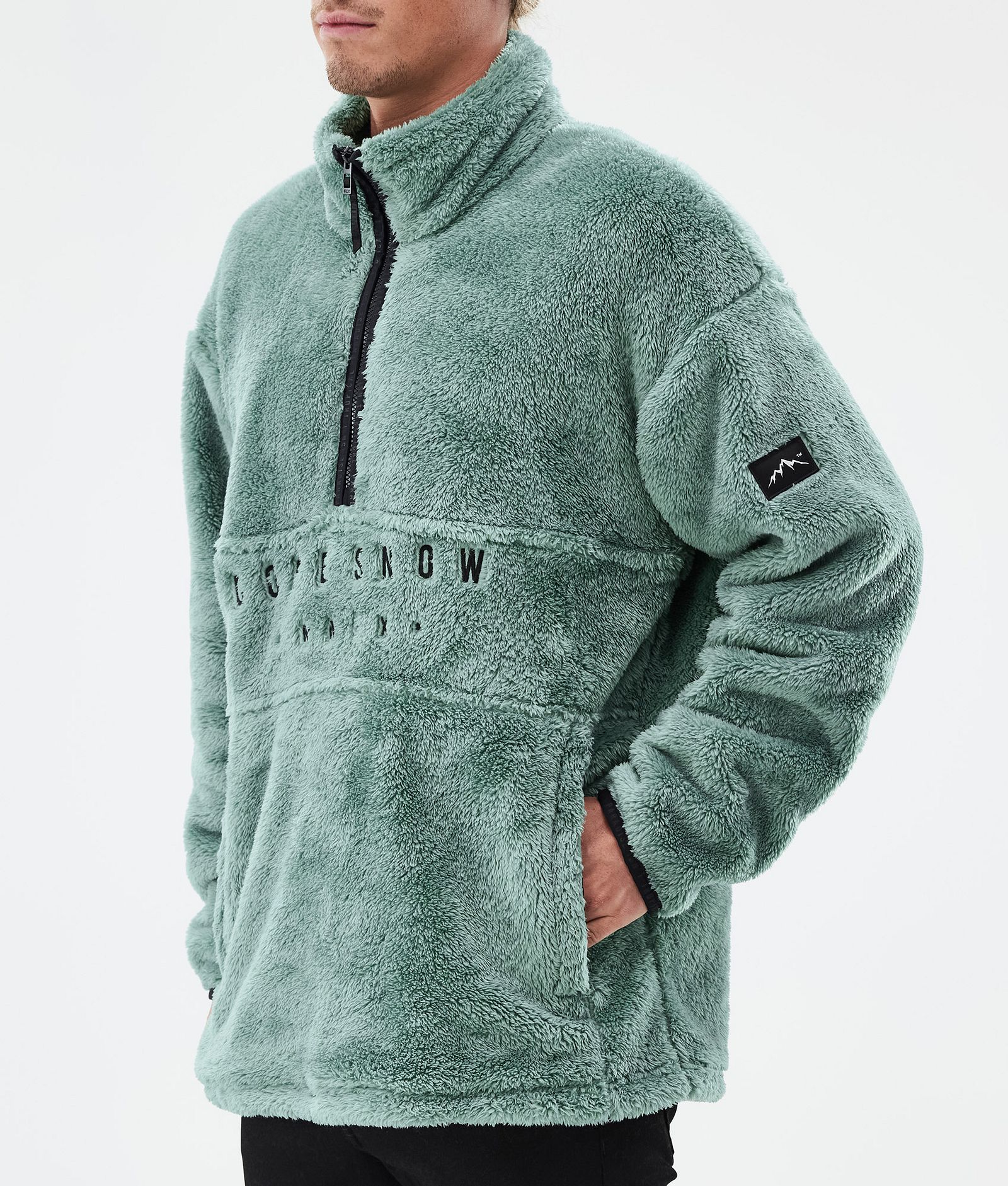 Dope Pile Fleecepaita Miehet Faded Green, Kuva 7 / 7