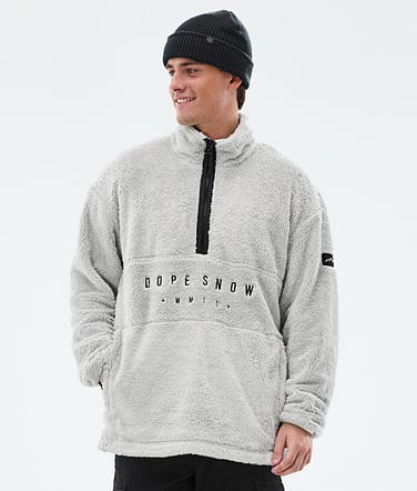 Dope Pile Fleecepaita Miehet Light Grey