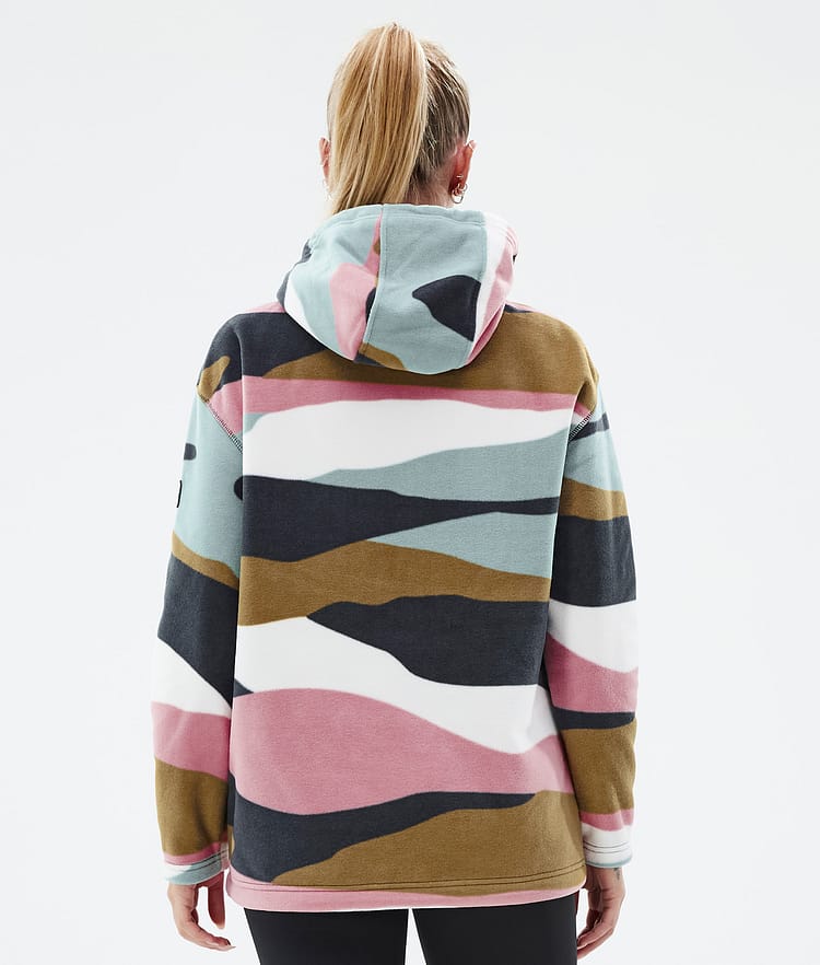 Dope Cozy II W Fleecehuppari Naiset Shards Gold Muted Pink, Kuva 6 / 7