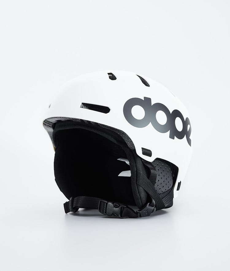 Dope Macon 2.0 Laskettelukypärä Classic Matte White w/ Black, Kuva 1 / 8