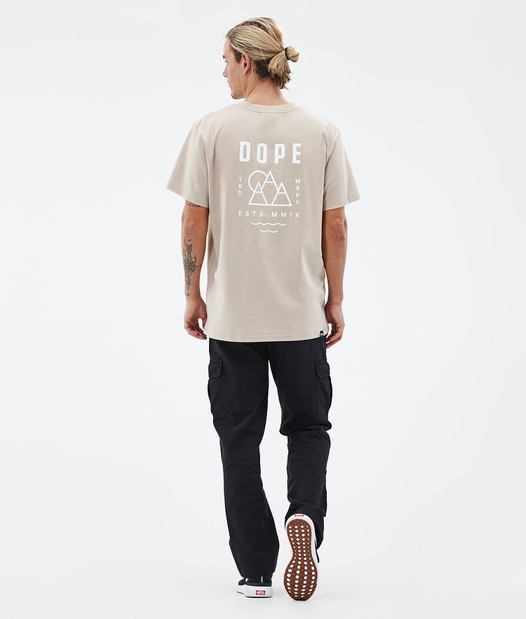 Dope Standard T-paita Miehet Summit Sand, Kuva 4 / 5