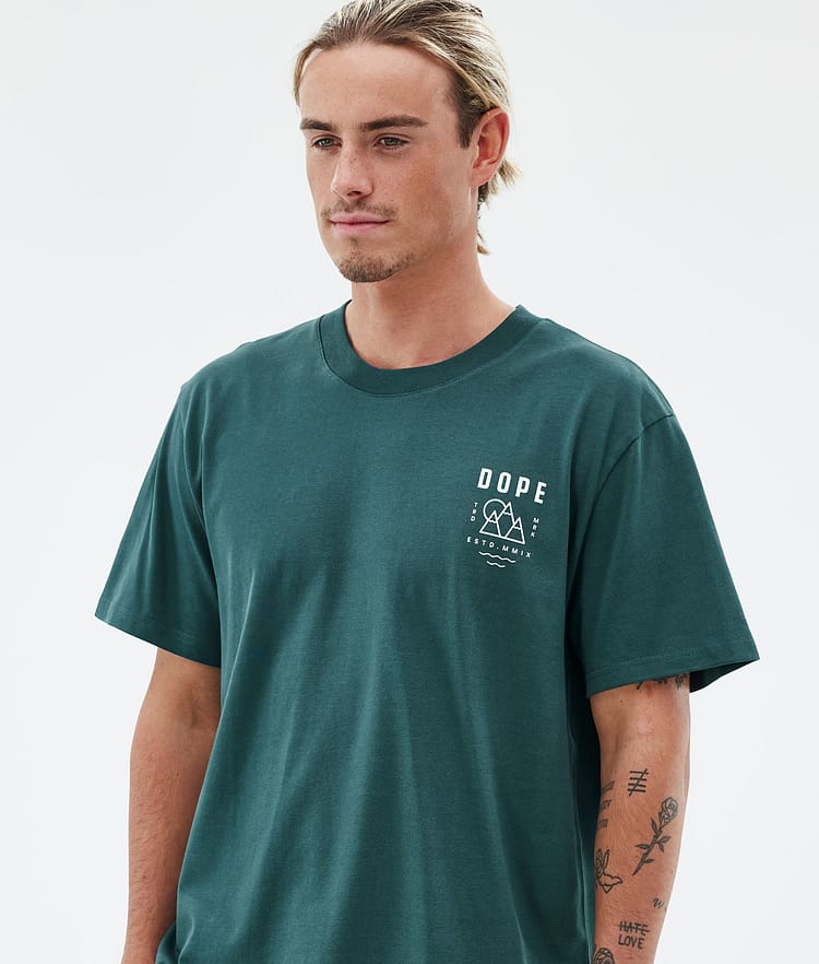 Dope Standard T-paita Miehet Summit Bottle Green, Kuva 3 / 5