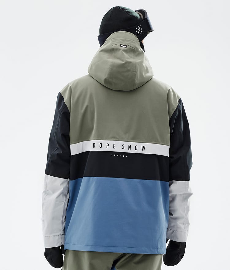 Dope Legacy Track Lumilautailutakki Miehet Greenish/Light Grey/Black/Blue Steel